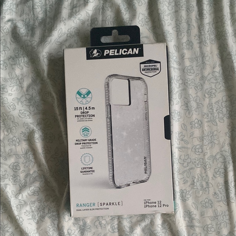 Sparkle iPhone 12/12 Pro Case - clear glitter